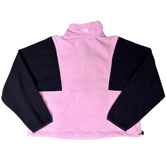 The North Face Fleece Pullover TKA Attitude Womens XL Zipper Cameo Pink Black - Picture 5 of 12